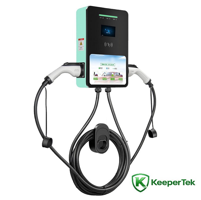 7KW/14KW फ़्लोर-स्टैंडिंग सिंगल और डबल गन AC चार्जिंग पाइल KT-HC06